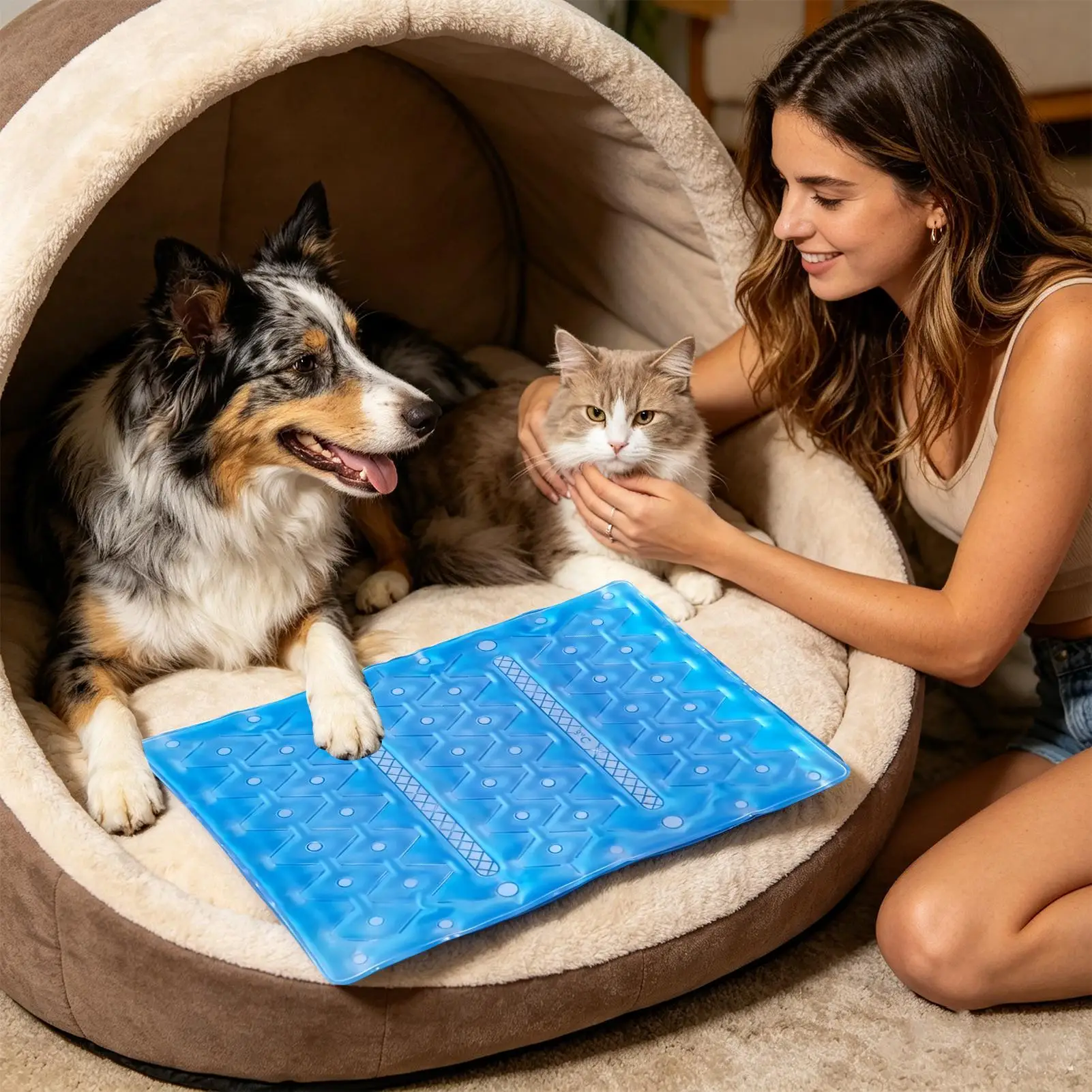 Cooling Dog Mat Summer Chair Pad Office Chair Cool Mat for Women Men Adults Pets Athletes Home 1005012467897818
