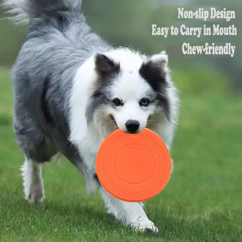 Durable Soft Dog Flying Disc Floating Bite Proof Frisbee Interactive Training Play Toy Outdoor 1005012469824397