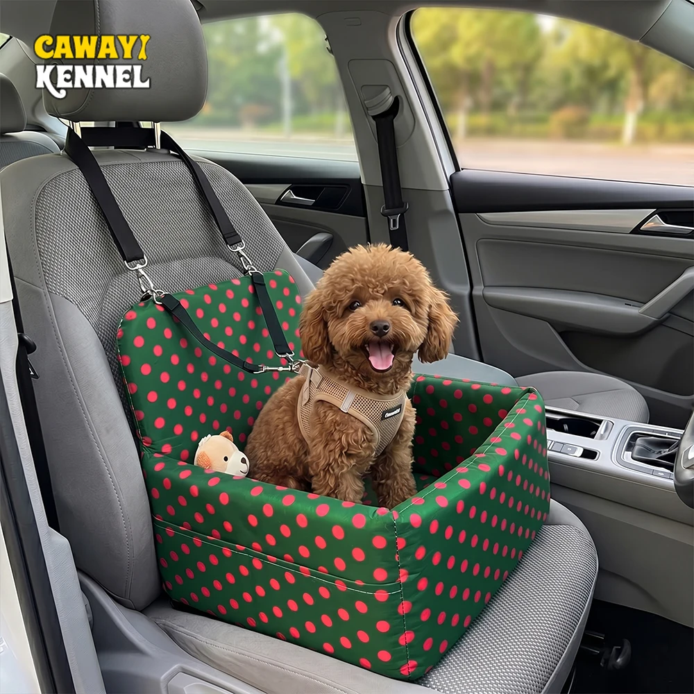 Waterproof Dog Car Seat Booster Removable Cushion Pet Travel Bed Safety Carrier with Double (1PC) 1005012471733772