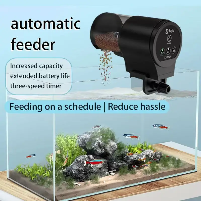 Automatic Fish Feeder for Aquarium 100ml Capacity Fish Tank Feeder Intelligent Timed Feeder 1005012473834412