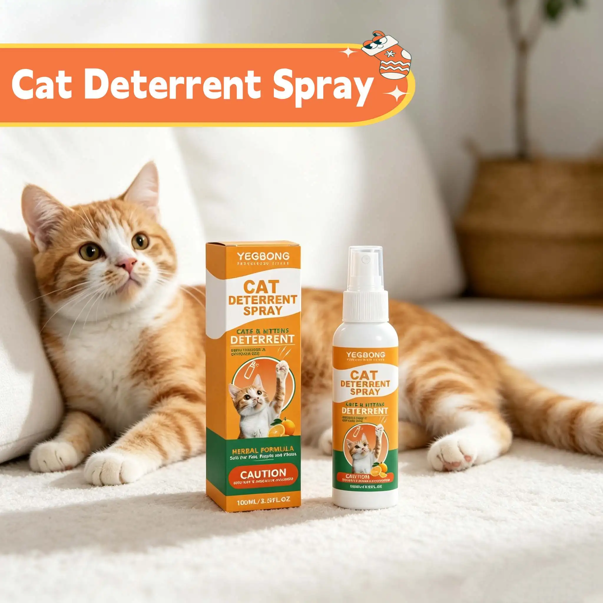 Cat Deterrent Spray for Peeing Anti Scratching and Biting for Furniture Carpets Prevent Urine 1005012477756849