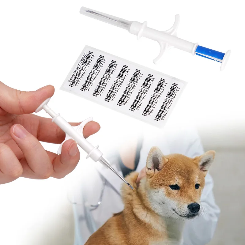 1/2/3/5Pcs Animal Chip Syringe ISO11784/85 FDX-B RFID ID Implanted Chip Pet Identification Cat Dog 1005012477827839