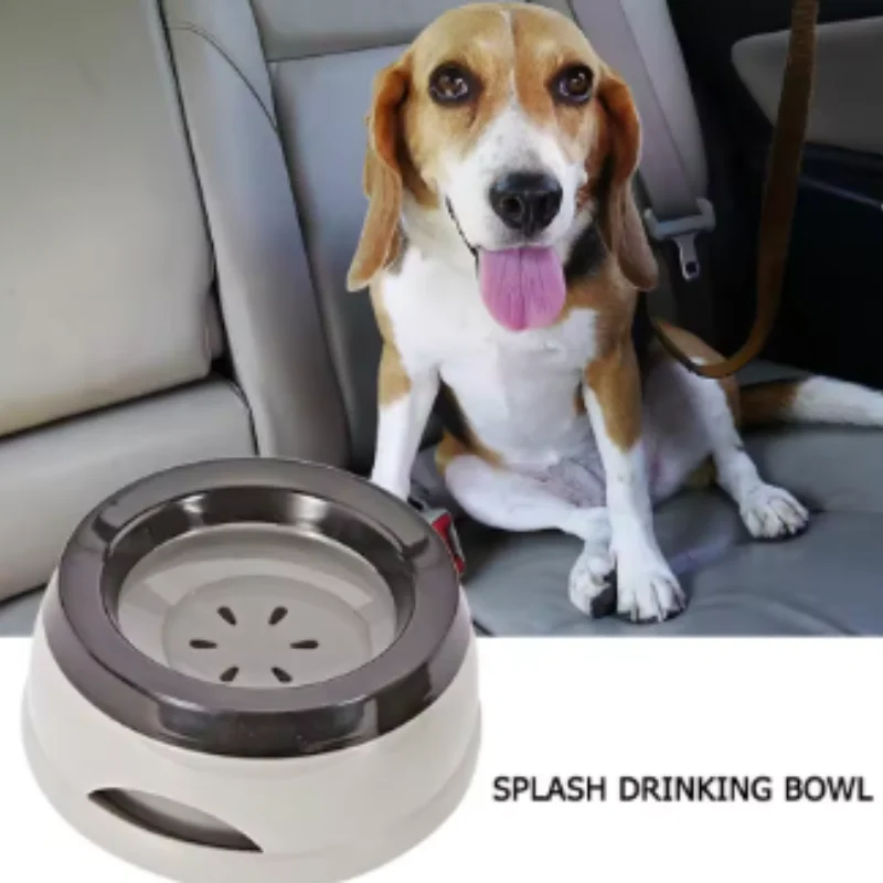 Portable Plastic Pet Dog Bowls No Spill Floating Design Non-Slip Cat Bowl Water Feeder Dry Mouth 1005012477840795