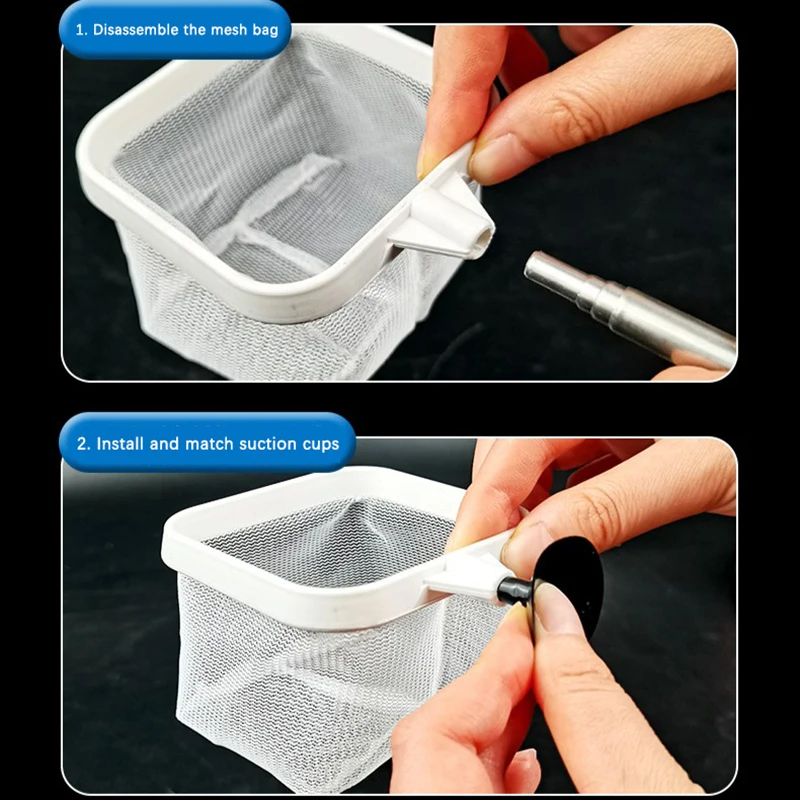 Fising Net Fish Tank Accessories Stainless Steel Telescopic Hand Aquarium for Catching Fish Shhrimp 1005012478600325
