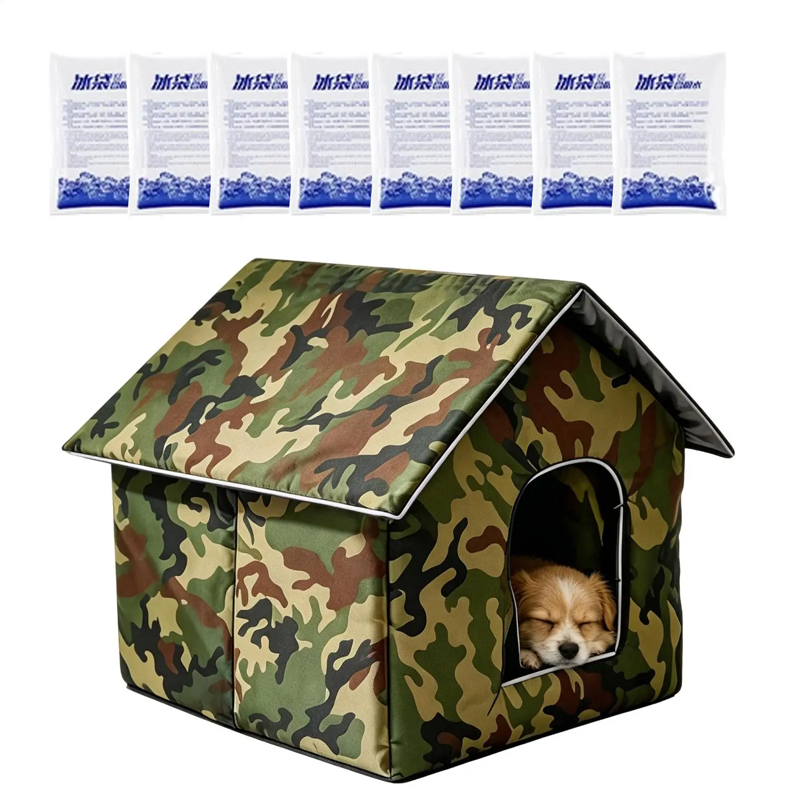Cooling Cat House Thermal Insulation 3 Layer with Ice Packs Cooling Outdoor for Kitten 1005012479002816