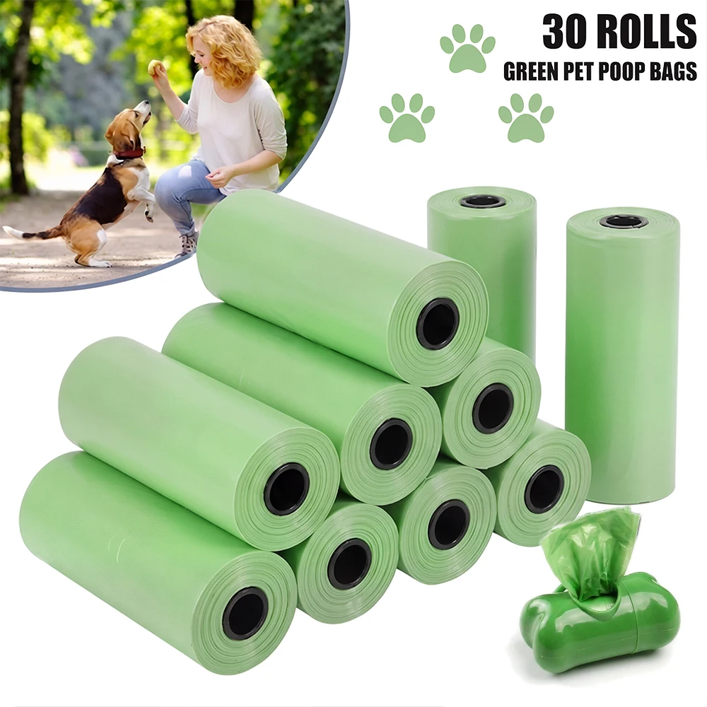 Dog Poop Bags Biodegradable Eco-Friendly Pet Waste Bags with Dispenser Outdoor Walking Leakproof 1005012479231444