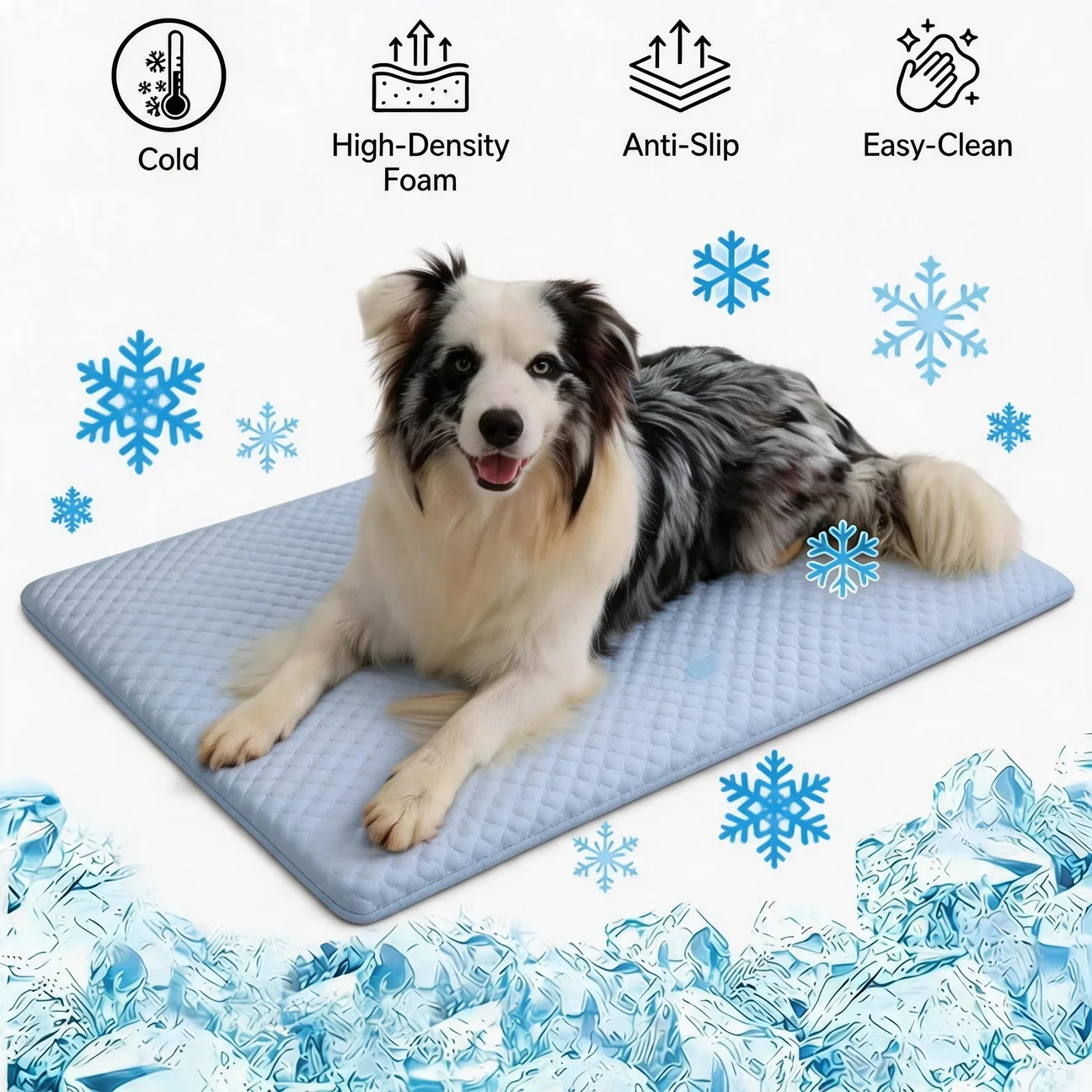 Cooling Pet Mat Thick Ice Silk Summer Dog Bed Pad Pet Cooling Sheet Breathable Non-Slip Washable 1005012479333361