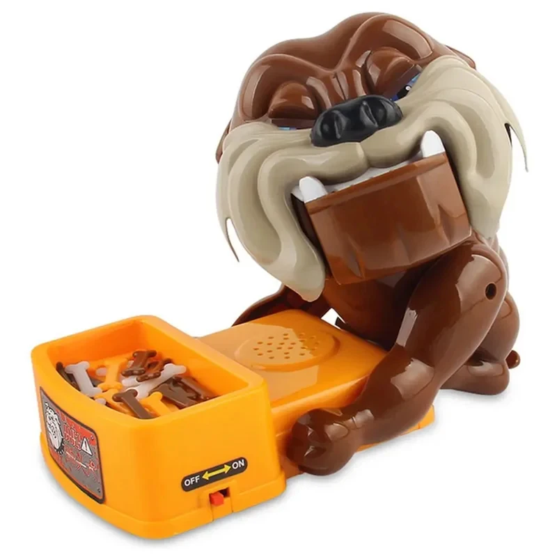 Interactive Bad Dog Chew Bone Toy Funny Biting Prank Game Novelty Tricky Toy Family Party Game 1005012479879473