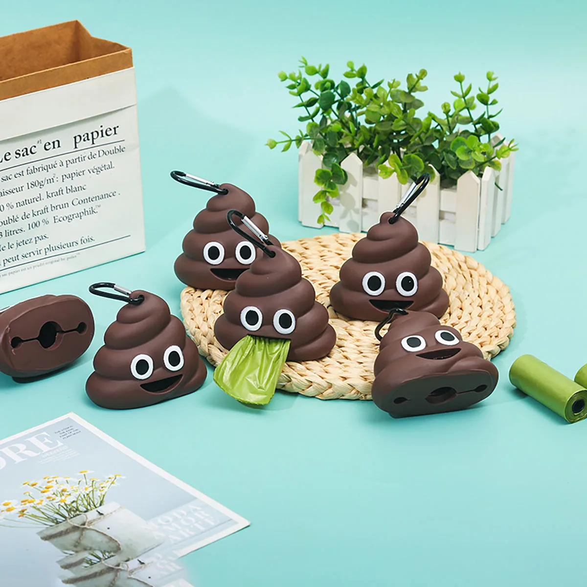 Pet Waste Bag Dispenser Poop Bag Dogs Cat Trash Carrier Pet Bag Loader Cleaning Tool Pet Products 1005012479955793