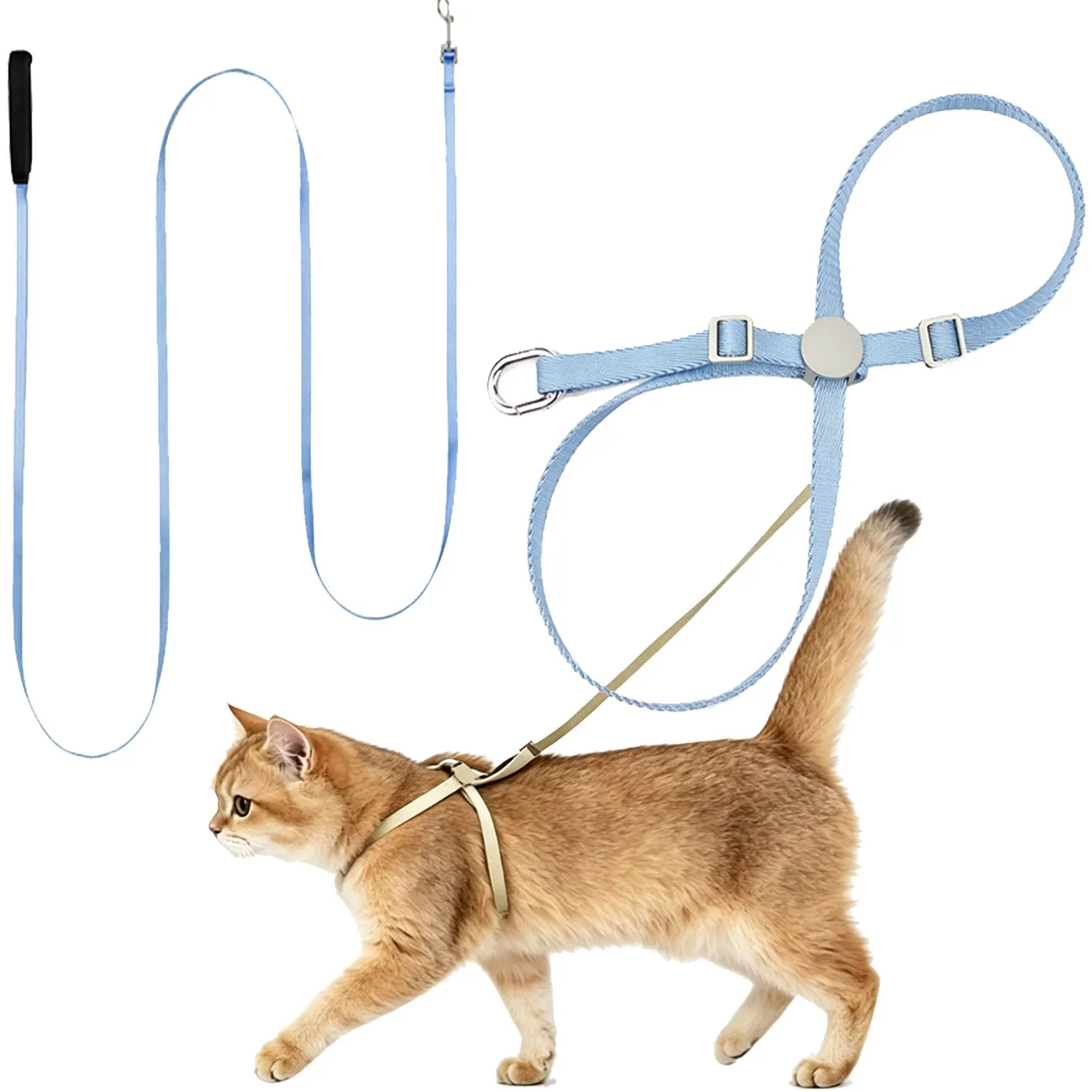 Cat Harness and Leash Sets Adjustable Dog for Small Breashable Pet Out Walking Strap Accessory 1005012480189049