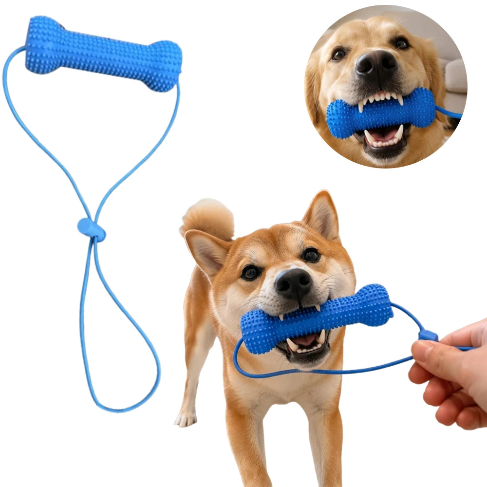 Pet Chew Stick Toy for Large Small Dogs, Soft Rubber Dog Toothbrushes, Interactive Toys 1005012482256523