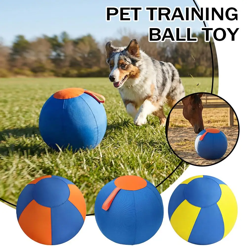 Dog Herding Ball Toy, Durable Tear-Resistant Pet Training Ball with Handle Cover 1005012482881004
