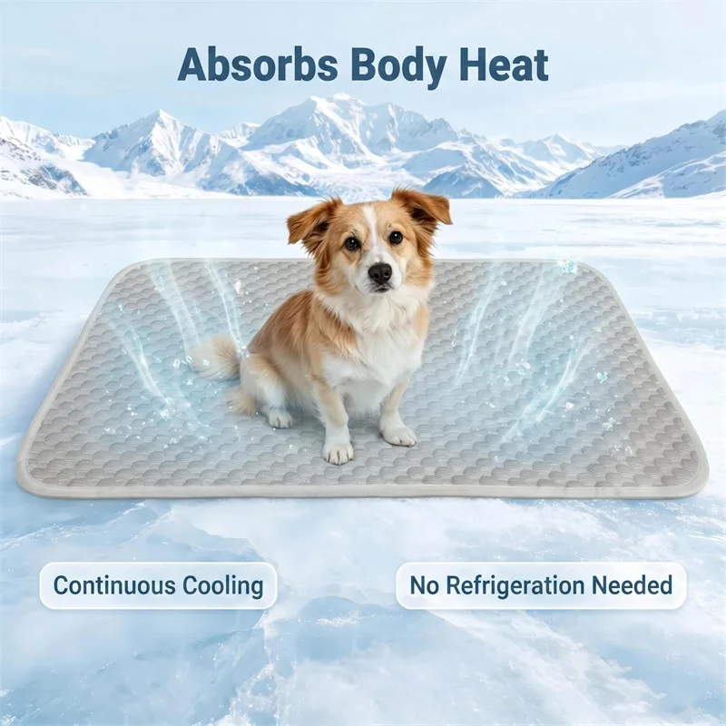 Cooling Dog Mat Summer Pad for Dogs Cat Ice Silk Blanket Sofa Breathable Pet Bed Washable Small 1005012483006353