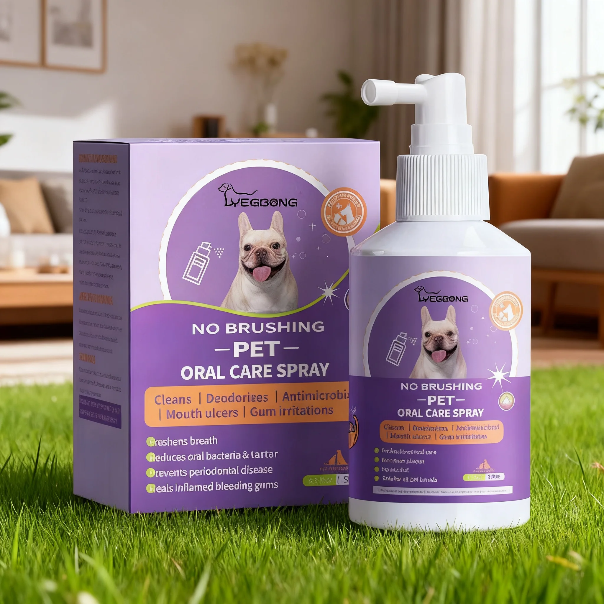 Pet Oral Cleaning Spray 50ml Dogs Cats Teeth Clean Deodorant Prevent Calculus Remove Kitten Bad 1005012483032659