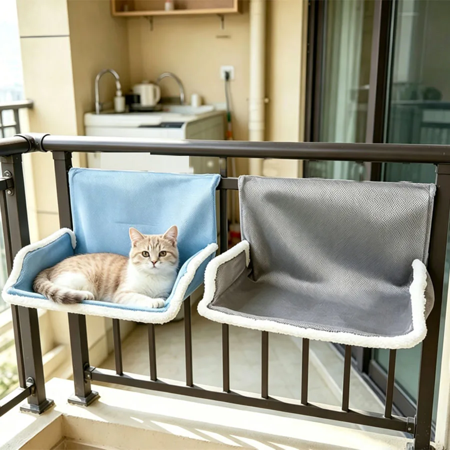 Hanging Cat Bed Window Perch, Four Seasons Universal Cat Hammock Bed 1005012484914155