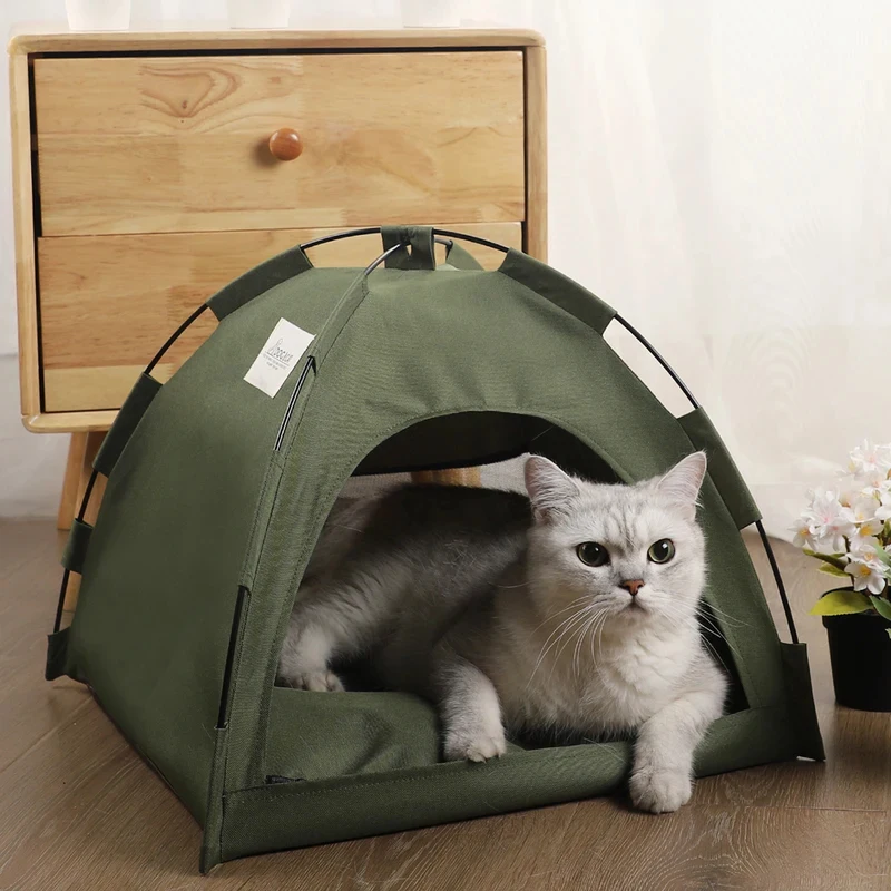 Pet Tent Bed Cats House Supplies Products Accessories Warm Cushions Furniture Sofa Basket Beds 1005012486535776
