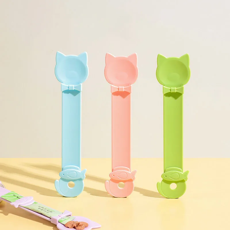 Cat Food Squeeze Spoon Pet Feeding Spoon for Kitten Cat Strip Paste Liquid Food Portable Feeder Pet 1005012487323365