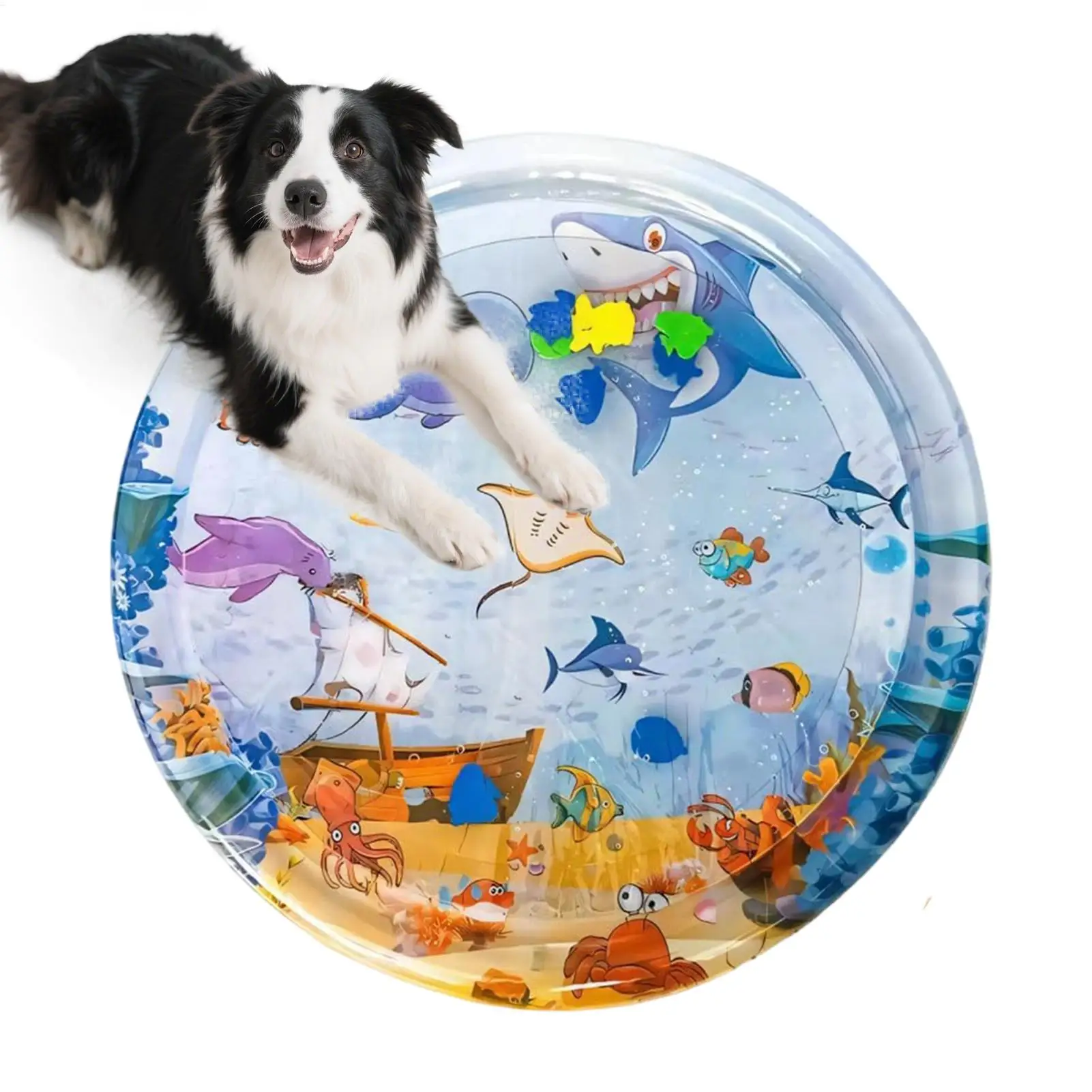 Summer Pet Cooling Mat Cat Play Mat Sensory Pet Water Bed Interactive Cat Mat Thickened Inflatable 1005012488147707
