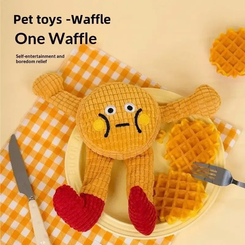 Pet Toys for Cats and Dogs Durable Waffle Cookie Chew Toys Amusing Entertaining Chew 1005012488601120
