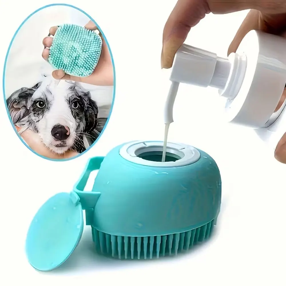 Pet Grooming System Bath Brush Random Color Cat Massage Brush, Cat and Dog Bathing Brush 1005012488749484