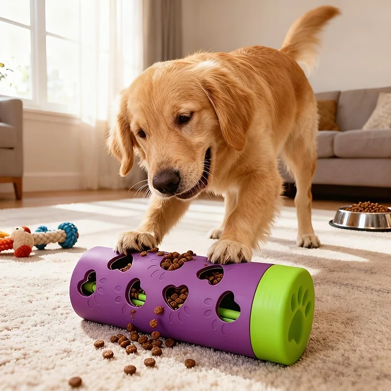 Interactive Detachable Pet Slow Feeder Treat Dispenser, Bite-Resistant Chew Toy for Dogs & Cats 1005012490266214