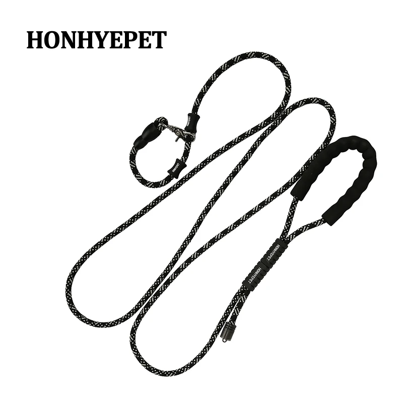 Honhyepet Heavy Duty Dog Training Leash Anti Pull Slip Lead Rope for Large Medium Dogs Obedience 1005012492894327