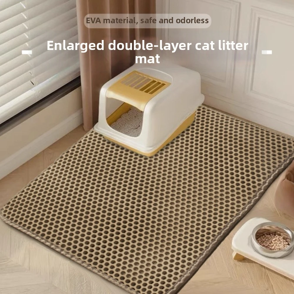 New EVA Cat Litter Mat Non Slip Wear Resistant Pet Litter Box Pad Waterproof Double Layer Cat 1005012493065916