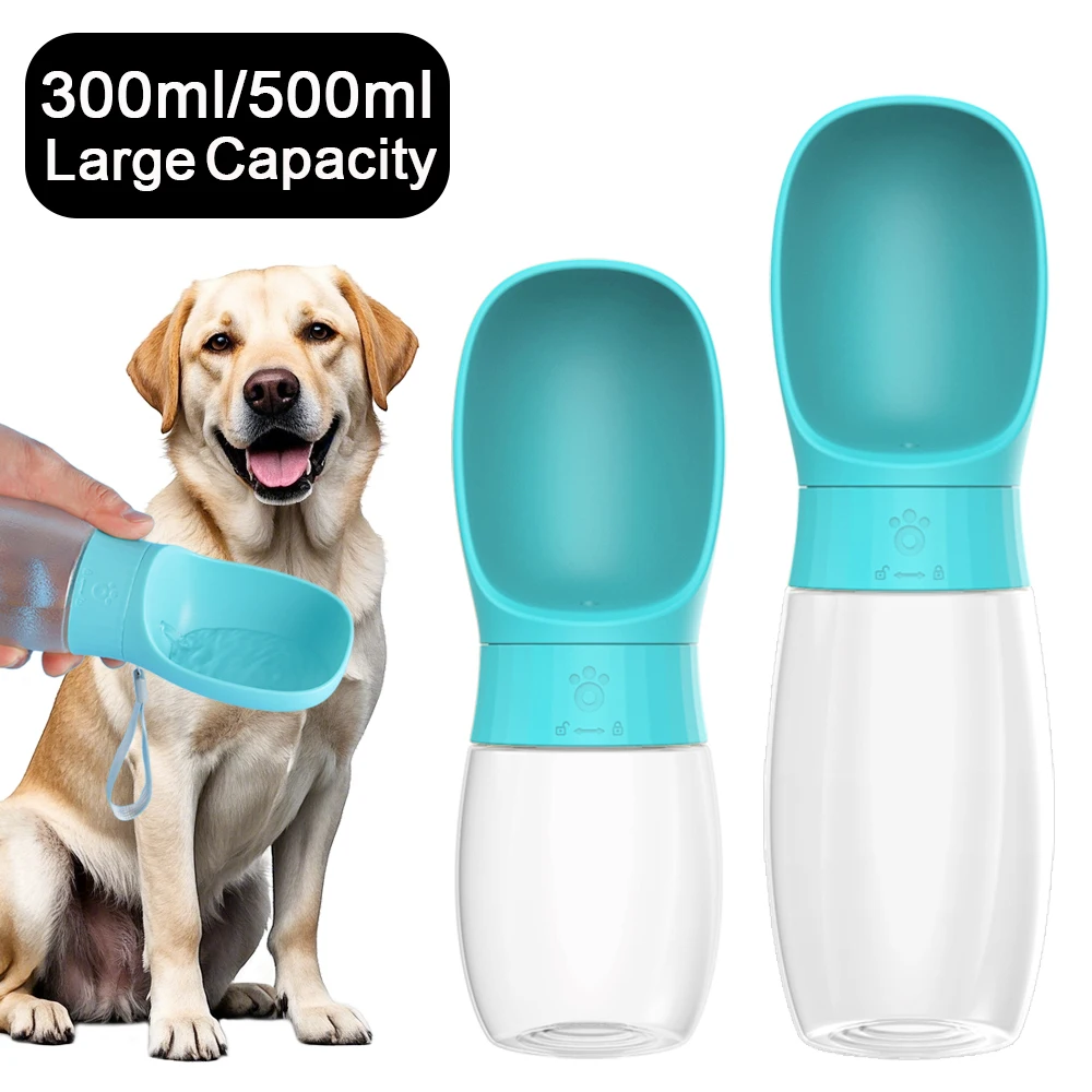 500ml Big Dog Water Bottle Portable Drinking Bowl for Small Dogs Cat Travel Hiking Puppy Pet (300ml) 1005012493092709