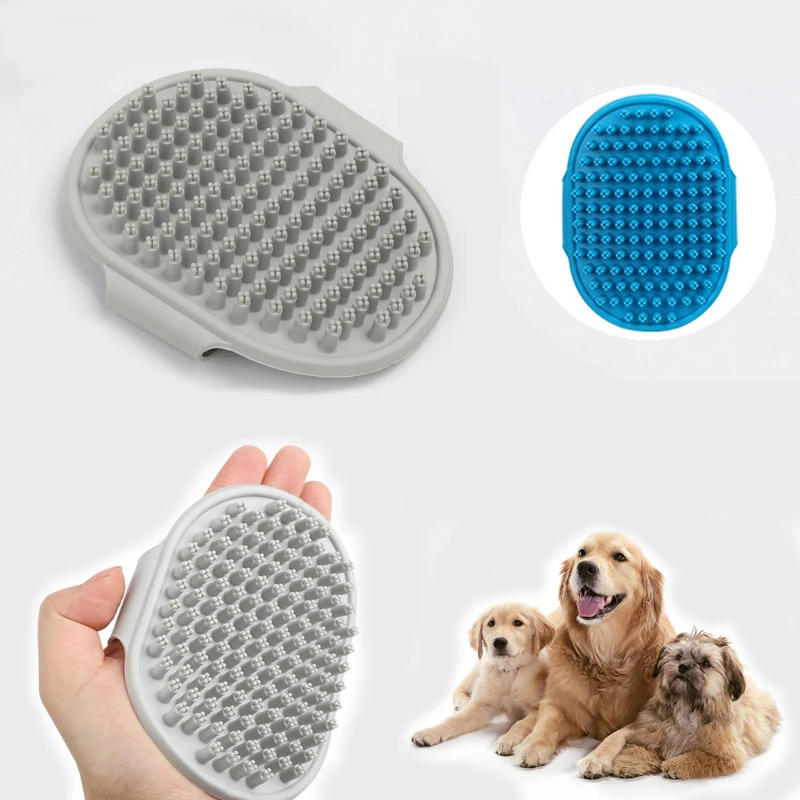 Cat Grooming Comb Dog Bath Brush Pet Grooming Shedding Soothing Massage Rubber Bristles Comb 1005012493812547