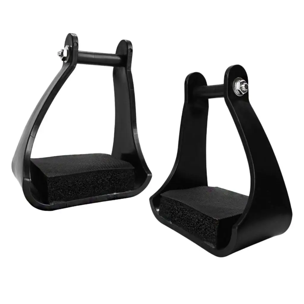 Western Horse Riding Safety Stirrups Anti-Slip Bend Treads Lightweight Saddle Accessory for Riders 1005012495498312