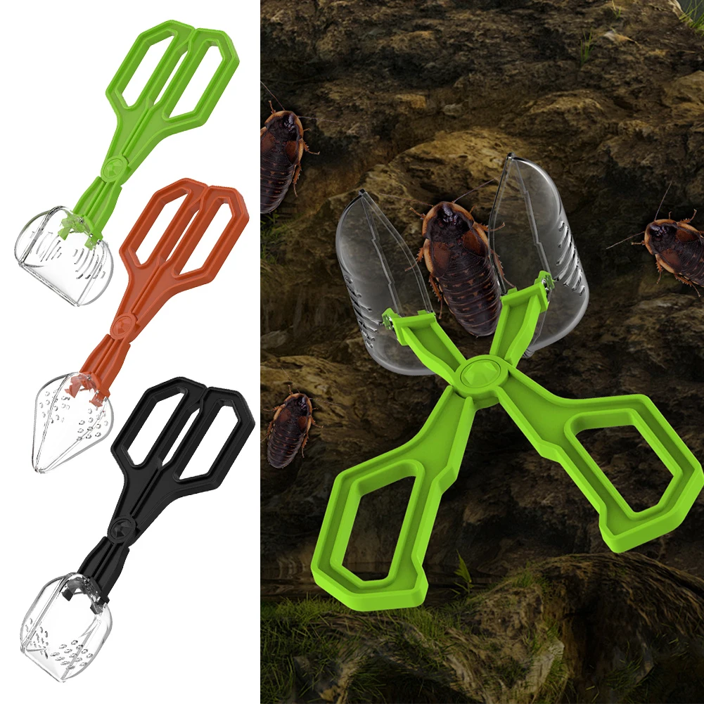 Non-Slip Rounded Tip Crickets Roaches Pet Feeder Tool Poop Cleaner Reptile Feeding Tongs Long 1005012499539229