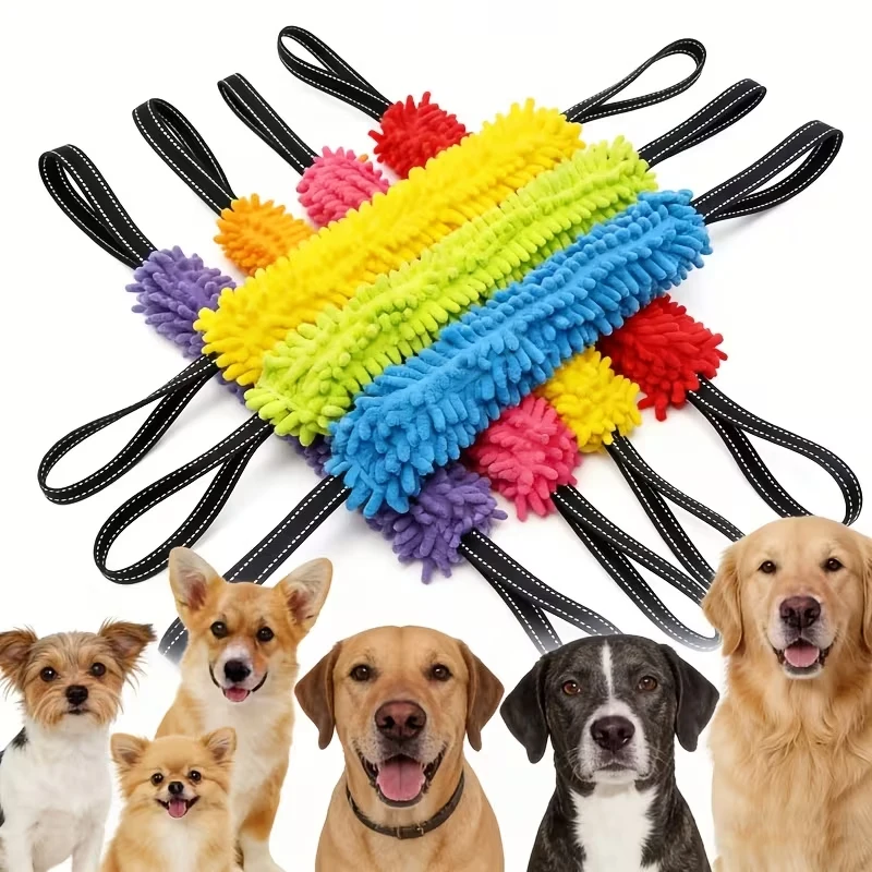 Plush Interactive Tug-Of-War Toy and Outdoor Chew Stick for Dogs—gentle on Teeth; Suitable 1005012500427740