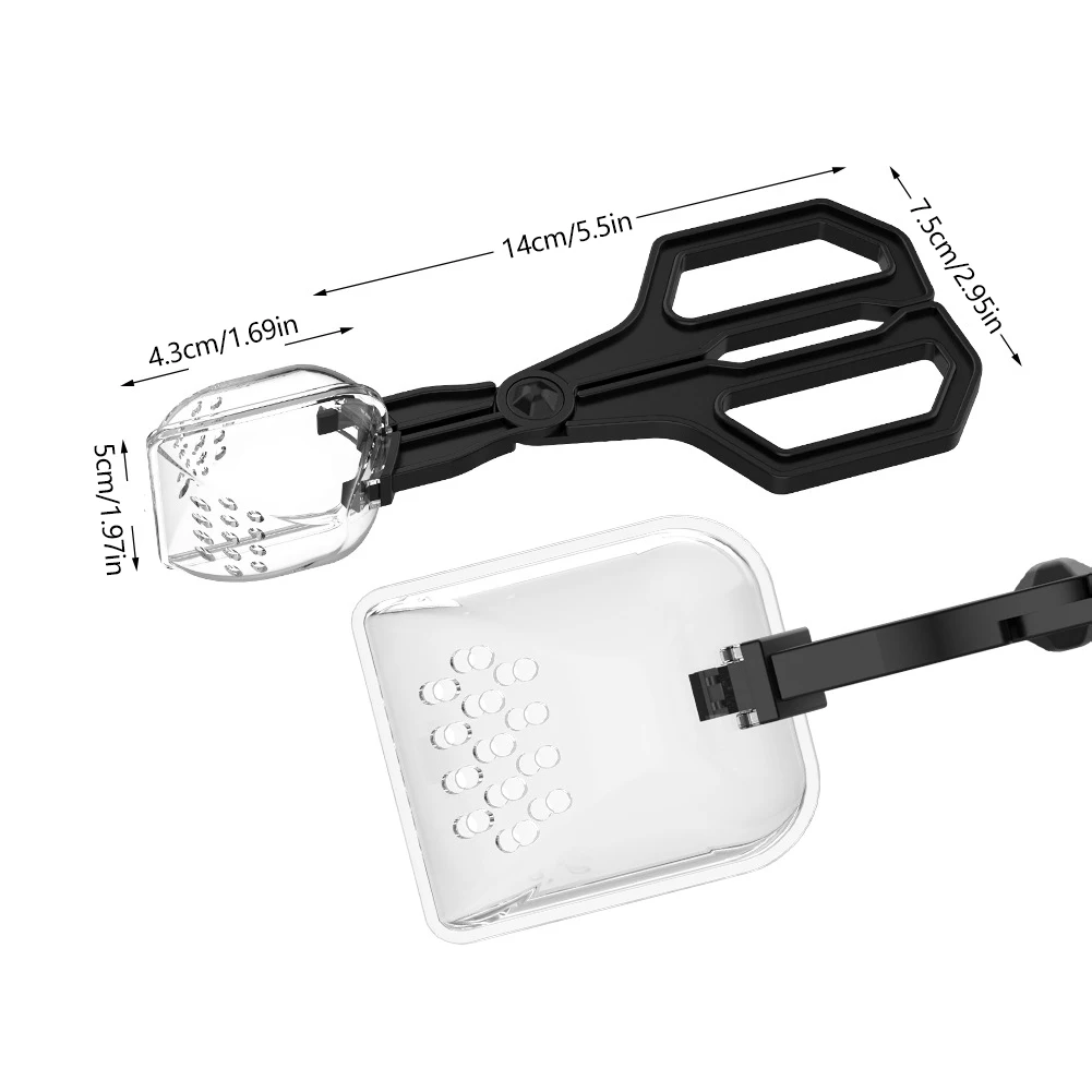 Non-Slip Rounded Tip Crickets Roaches Pet Feeder Tool Poop Cleaner Reptile Feeding Tongs Long 1005012500501041