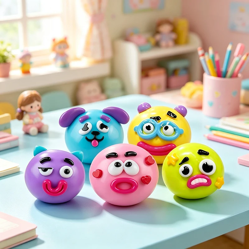 Kawaii Funny Dog Smushers Squishy Toy Ball DIY Pinch Pressure Stress Relief Anti-Stress Fidget 1005012501338142