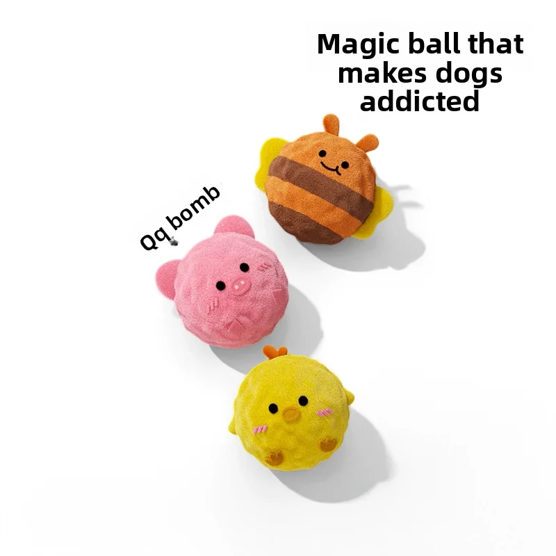 Dog Cartoon Spikyball Sound Toy for Teeth Grinding and Cleaningself-Entertainment 1005012501379714