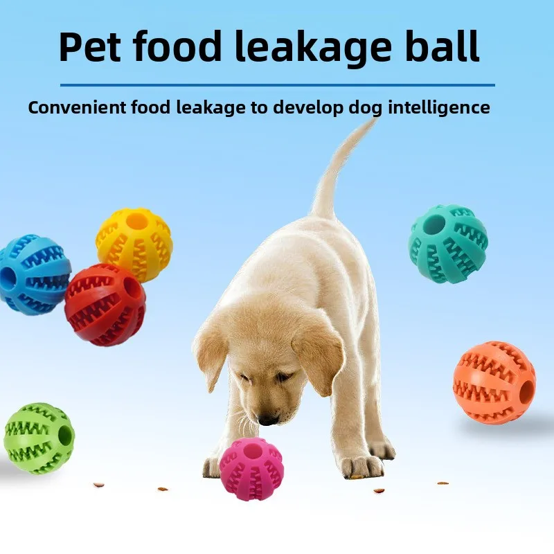 Dog Toy Ball Small Dog Educational Anti-Biting Molar Rubber Self-Hi to Relieve Boredom Pet 1005012501419291