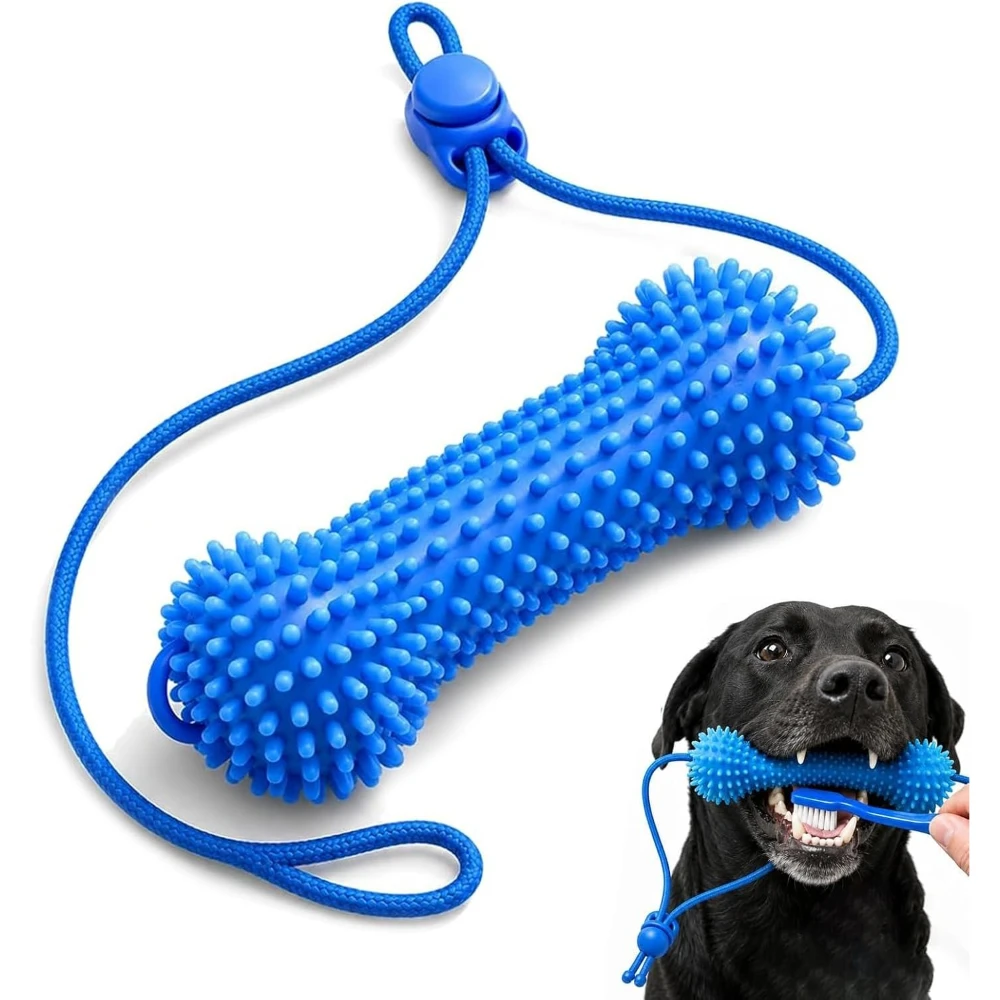Dual-Action Canine Dental Prop, Dog Dental Chew Toy for Teeth Cleaning Brushing 1005012503359622