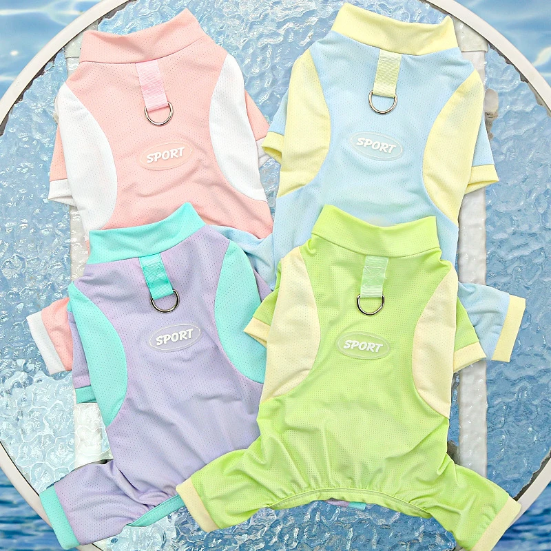 Summer Ice Silk Cooling Vest for Large Dogs and Cats Breathable UV Protection Pet Jumpsuit 1005012503721162