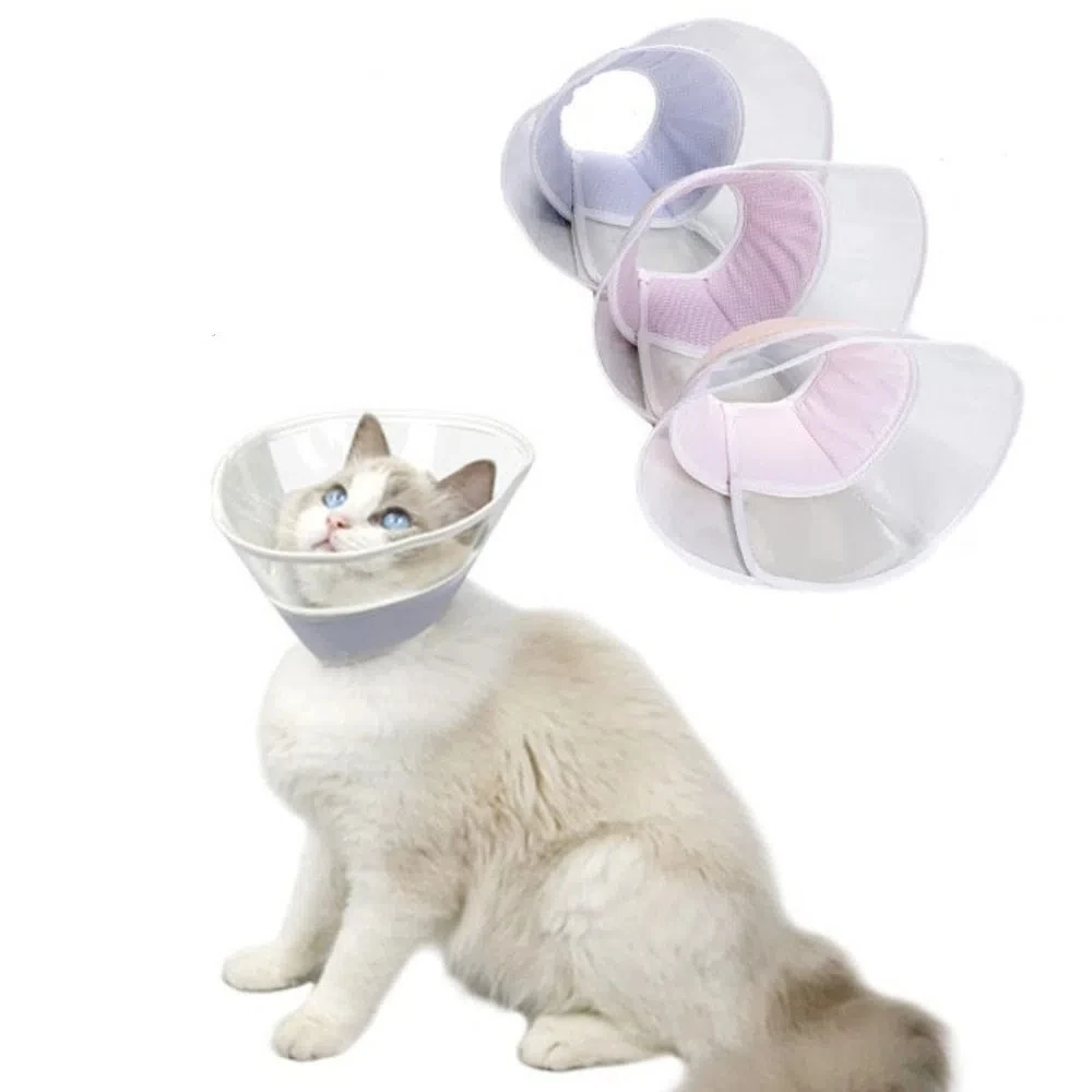 Clear Cat Recovery Cone Collar Comfortable Soft Pet Protective Collar Anti-Bite Anti-Licking Cat 1005012504275341