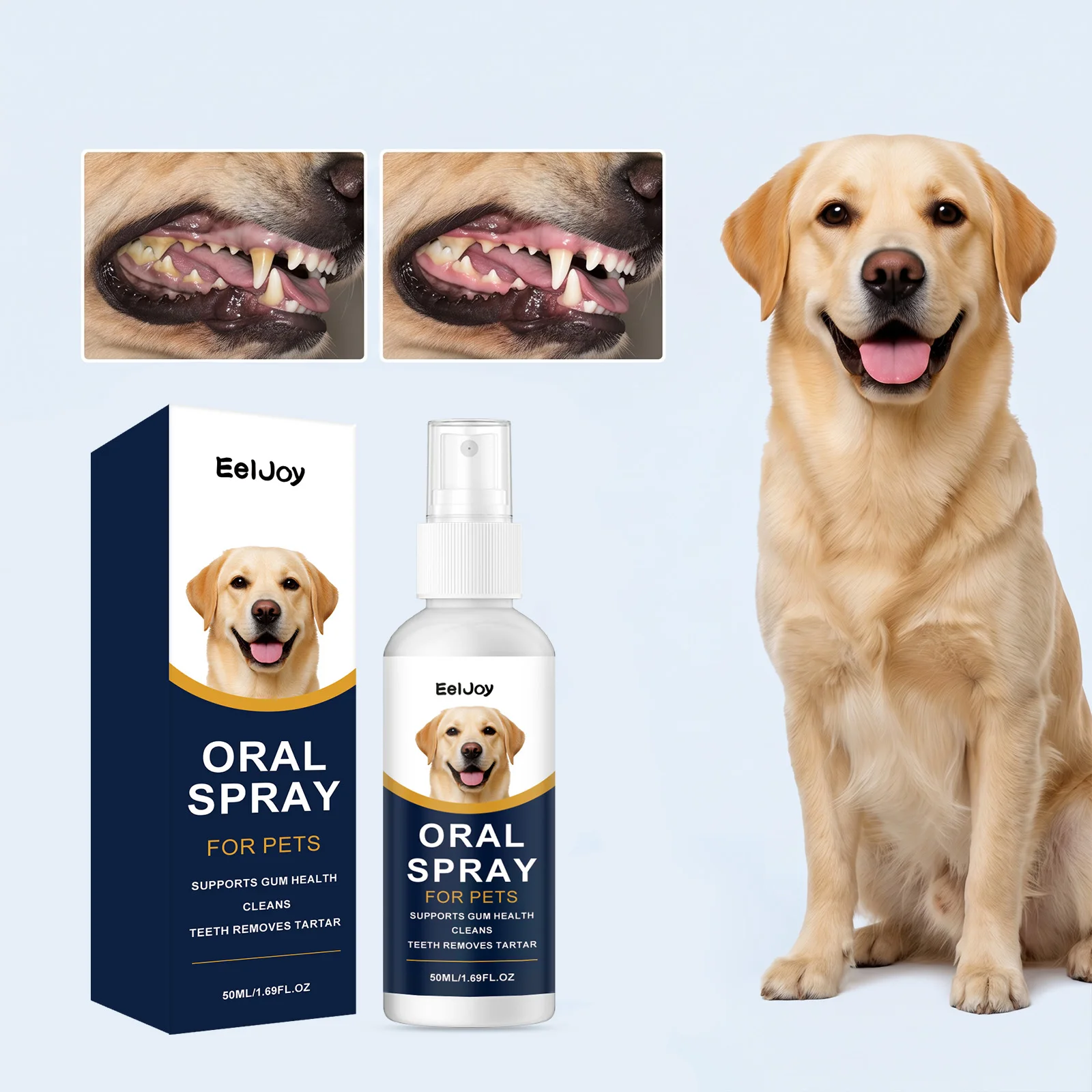 Pet Oral Care Spray Dog Cat Breath Fresh Teeth Cleaning Remove Bad Breath Plaque Tartar Buildup Gum 1005012504823802