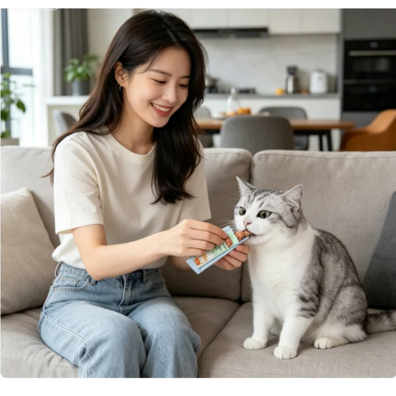 Cat Lickable Wet Treat Feeder Squeeze Spoon Liquid Snack Feeding Tool Household Pet Cat Supplies 1005012505089117