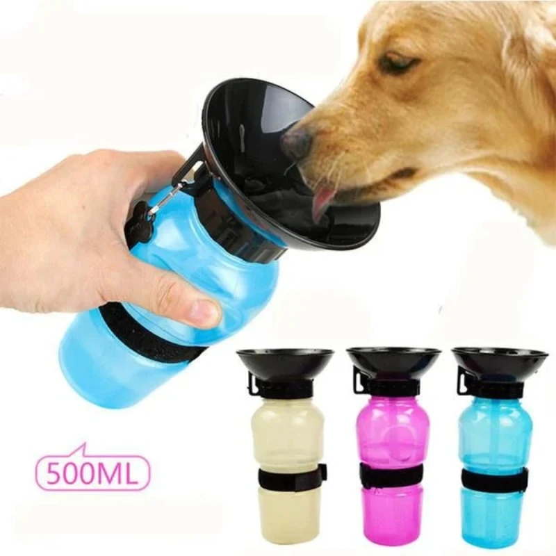 Portable Pet Water Bottle for Dogs Cats Travel Drinking Cup Leakproof Outdoor Water Feeder (500ml) 1005012506417319