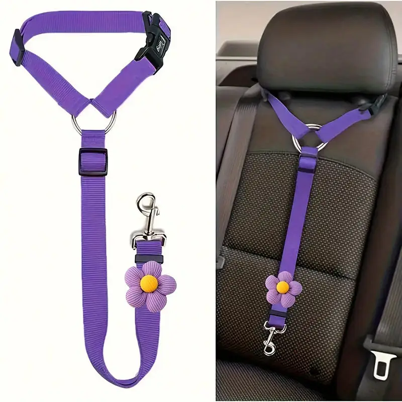 Dog Seat Belt for Vehicle Secure, Pet Car Tether Safety Leash for Dogs in Vehicles 1005012506667059