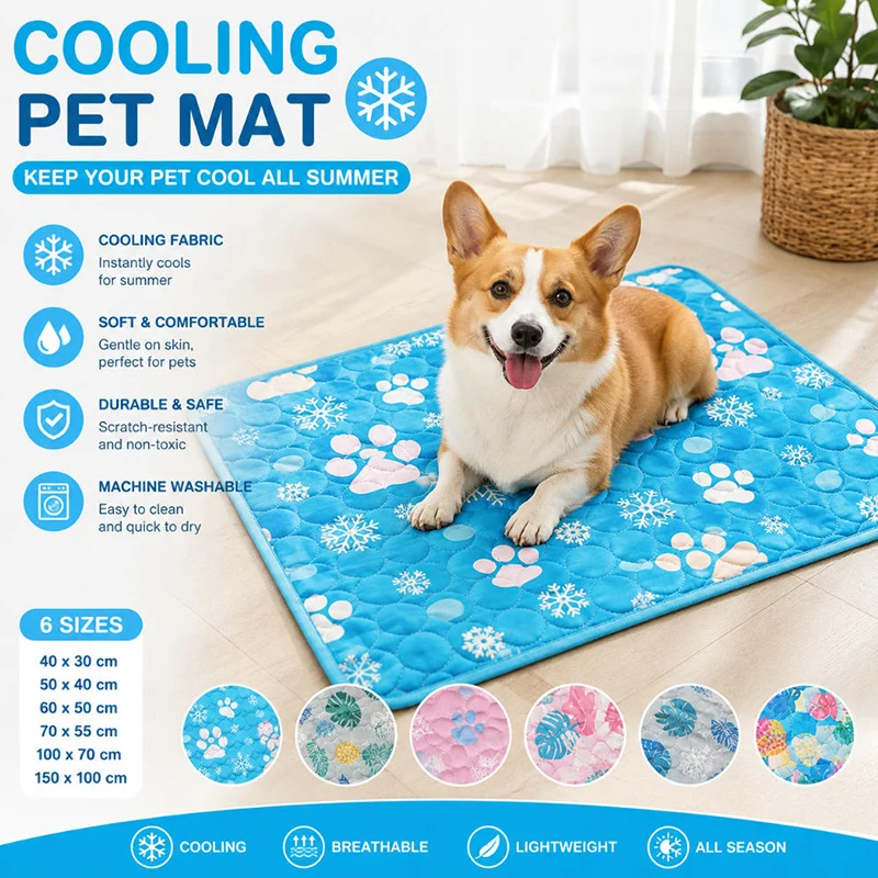 Dog Cooling Mat Summer Pet Cold Bed Extra Large for Small Big Dogs Pet Accessories Cat Durable 1005012507603148