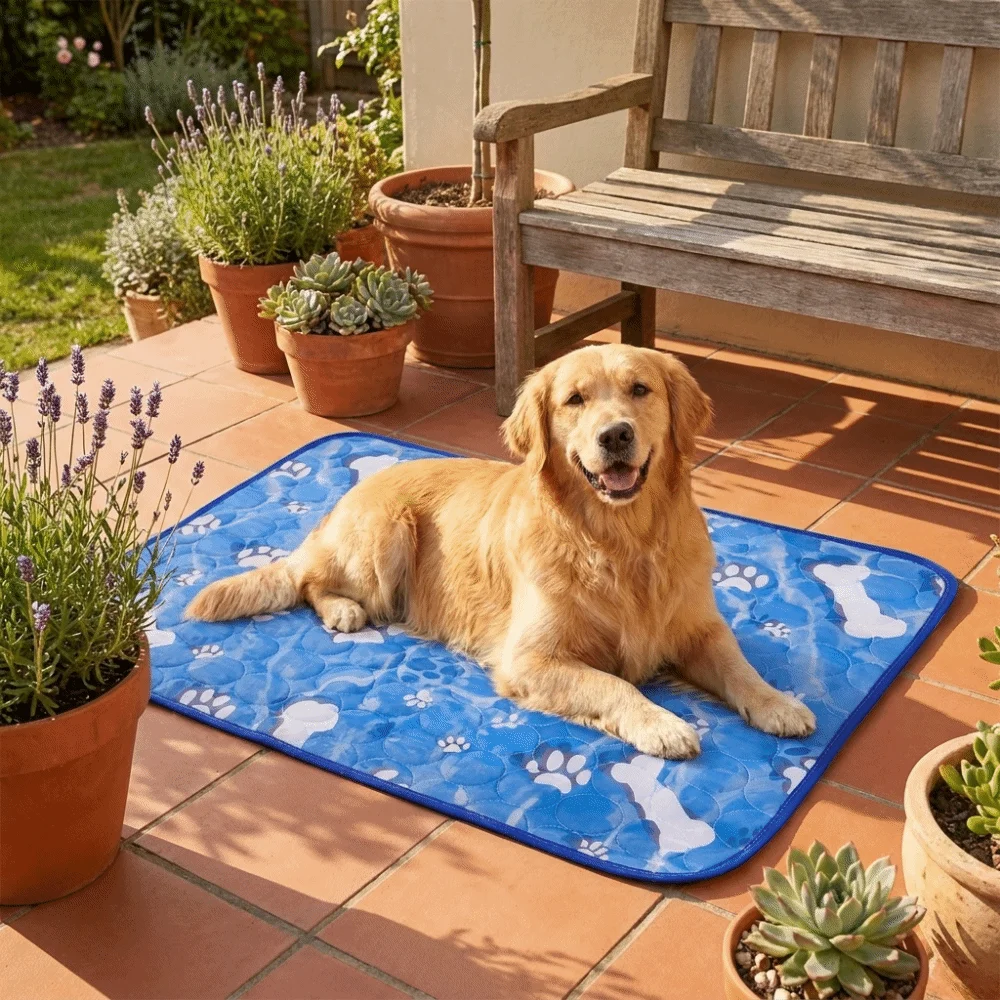 Portable Breathable Dog Cooling Pad Nonslip Washable Pet Cool Mattress Soft Lightweight Dog 1005012507929854