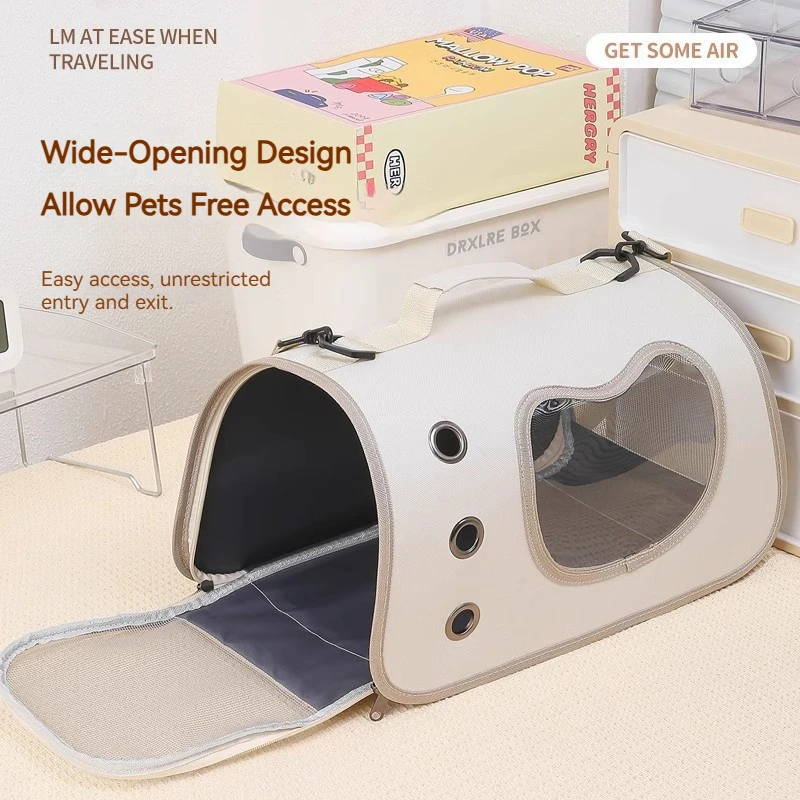 Handheld Cat Carrier Breathable Portable Pet Bag Large Space Outdoor Travel Kitten Backpack Carrier 1005012509245147
