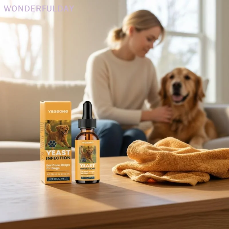 New Yegbong Pet Ear Cleaning Drops Remove Wax Dirt Relieve Itchy & Odor Gentle Daily Care for Puppy 1005012509758857