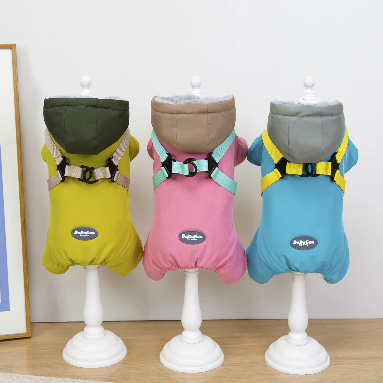 Dog Clothes Autumn and Winter New Clothing Teddy Pet Clothes Winter Thickened 25 Strap Rope Pull 1005012510000318
