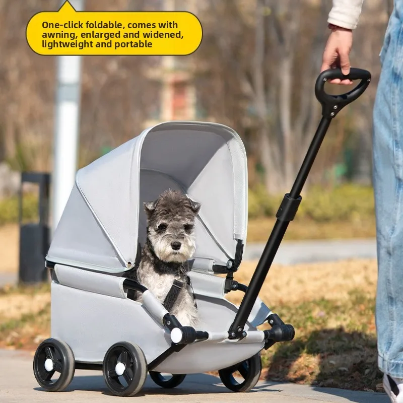 Small Dog Pet Stroller Foldable Lightweight Travel Outdoors Cross Border US Europe Pet Trolley Pet 1005012516059710