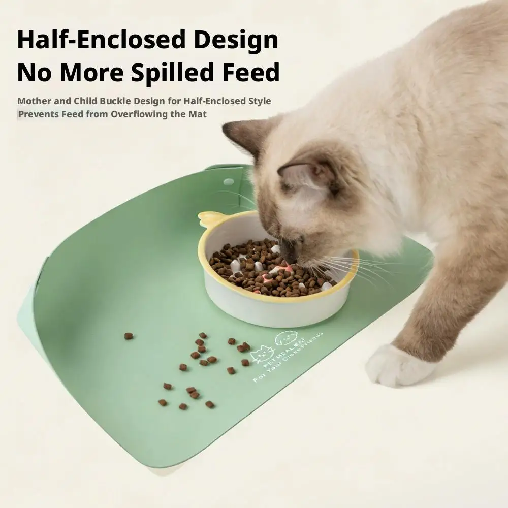 Pet Silicone Food Mat Placemat Waterproof Prevent Spills Dog Feeding Mats Easy to Clean Non-Slip 1005012516379060